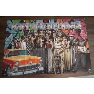 Homies Happy Birthday Banner Sign